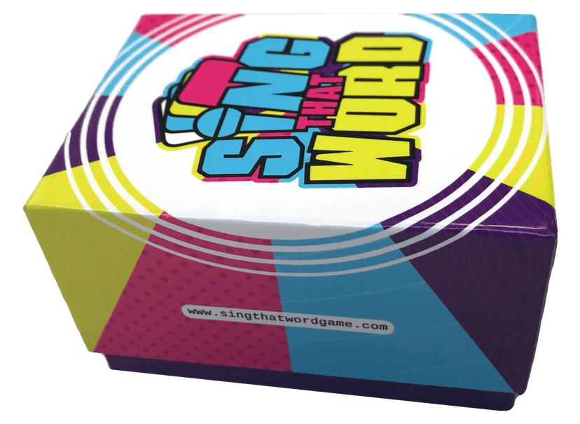 SING THAT WORD game box