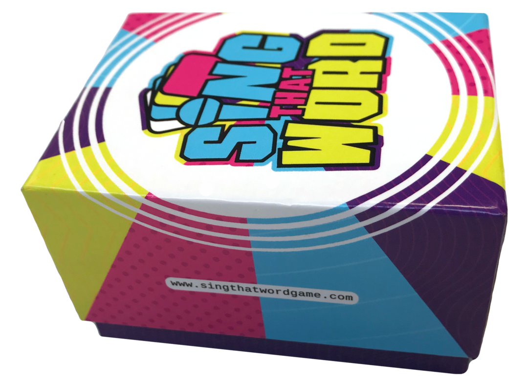 Sing that word a new card game for people who love music 